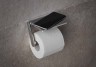 Держатель туалетной бумаги Keuco PLAN с полочкой латунь хром / 14973010000
