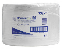 Kimberly-Clark 7248 WYPALL L20 Extra Протирочные салфетки - Большой рулон, белые (рул.)