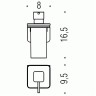 Дозатор для мыла COLOMBO DESIGN OVER 0,22 л настенный стекло / B9328
