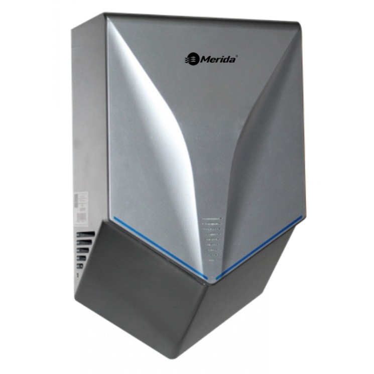 Сушилка для рук MERIDA "В-Турбо" 1000 Вт пластик высокоскоростная Матовая сталь / M88P