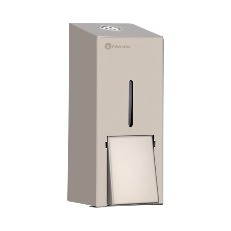 Дозатор MERIDA STELLA R для жидкого мыла наливной 500 мл металл Стальной антифингер / DSA102.R