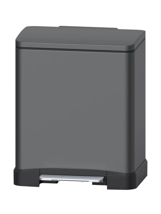 Ведро для мусора педальное WeltWasser LASSY TG 12L Серый матовый / 10000006129