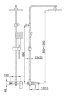 Bennberg 160111-01-CHROME Смеситель и душевая стойка с двумя квадратными лейками
