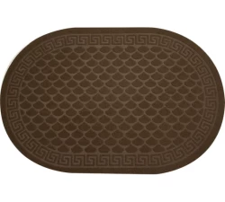 Коврик влаговпитывающий In'Loran "Холл" 60х90 см Овал Коричневый / 130L-692