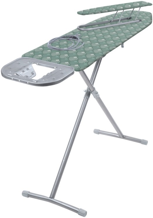 Гладильная доска Nika 122*34 см с оливковыми ракушками тефлон / Н3МТ/5    