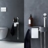 Гигиенический набор со смесителем для душа AM.PM Like с полкой, Хром / F0202600