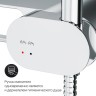 Гигиенический набор со смесителем для душа AM.PM Like с полкой, Хром / F0202600