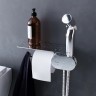 Гигиенический набор со смесителем для душа AM.PM Like с полкой, Хром / F0202600
