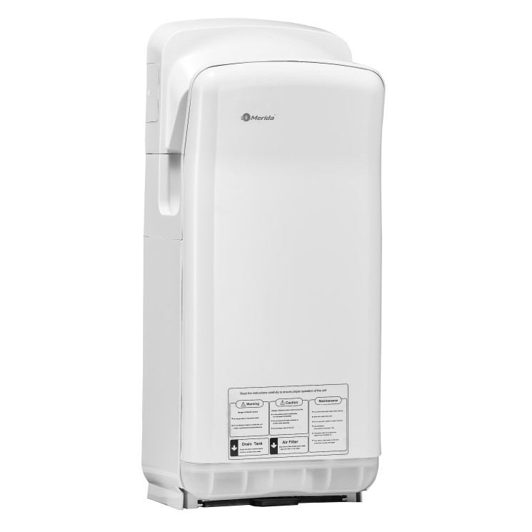 Сушилка для рук MERIDA "Джет эйр" пластик погружная 2000 Вт Белая / M70B