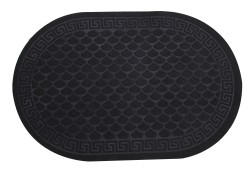 Коврик влаговпитывающий In'Loran "Холл" 60х90 см Овал Черный / 130L-696