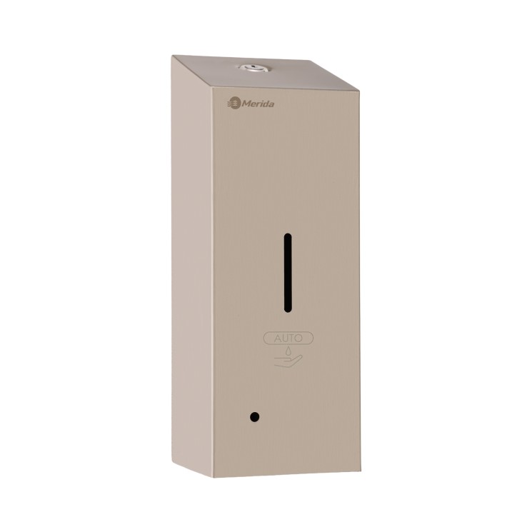 Дозатор MERIDA STELLA R для дезинфицирующих средств сенсорный наливной 550 мл металл Стальной антифингер / DSA112.R