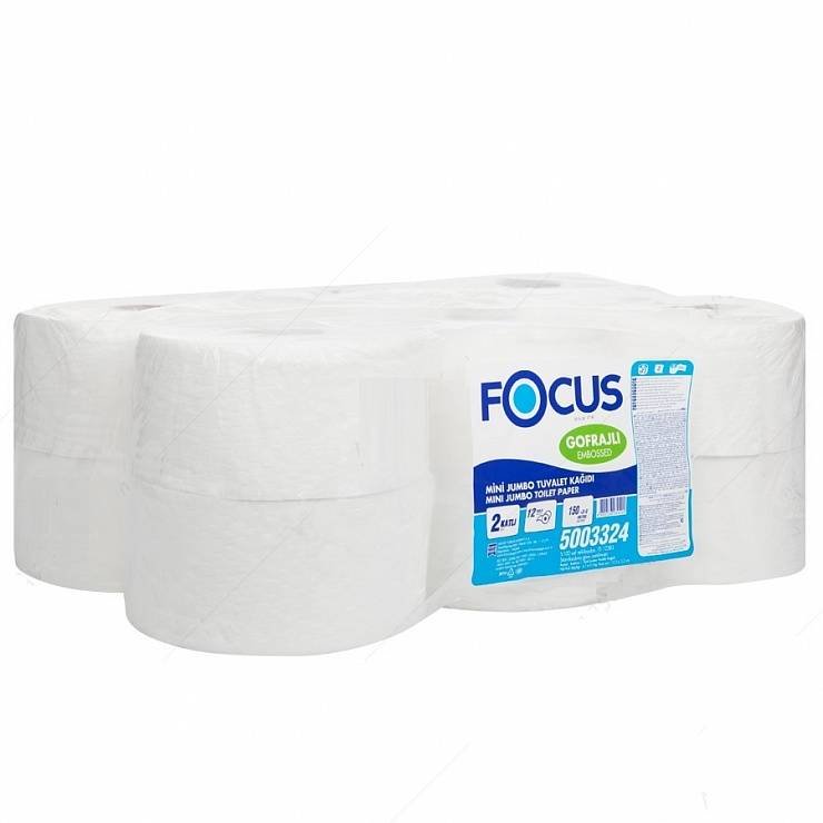 Туалетная бумага в рулоне 170м, 2-сл, целлюлоза / Focus 5036904(рул.)