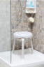 Стул для ванной Klimi M-KV27-01 / белый / с поворотным сиденьем / до 120 кг