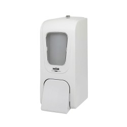 Дозатор для жидкого мыла HOR X7 нажимной 0,7 л пластик белый / HOR-31112411