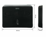 Диспенсер гигиенических покрытий для унитаза BXG 1/2 пластик черный / CD-8009B