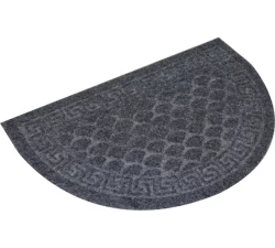 Коврик влаговпитывающий In'Loran "Холл" 40х60 см, полукруг Серый / 130К-464