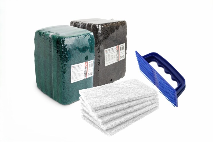 Набор для уборки HACCPER Абразивный лайнер (3шт.)+Ручной держатель лайнера NoBrush / 278614-ПРОМО