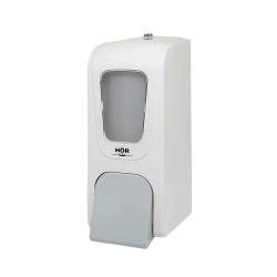 Дозатор для жидкого мыла HOR X7 нажимной 0,7 л пластик белый / HOR-31112613