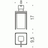 Дозатор для мыла COLOMBO DESIGN OVER настольный 0,22 металл стекло / B9329