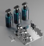 Держатель с флаконом для жидкостей настенный одинарный WisePro Хром / 77-55