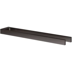 Держатель для полотенец Keuco Edition двойной неповоротный Титан черный шлифованный / 11118350000