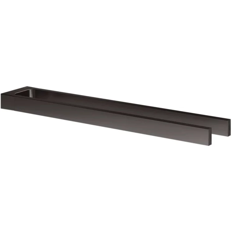 Держатель для полотенец Keuco Edition двойной неповоротный Титан черный шлифованный / 11118350000