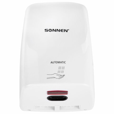 Сушилка высокоскоростная для рук SONNEN HD-FL-2009 1200 Вт 95 м/с пластик белая / 607959