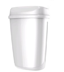 Настенная урна WisePro PB1201-W 12л пластик Белая  / 71920