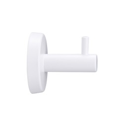 Крючок MERIDA настенный одинарный металл Белый / MHB30