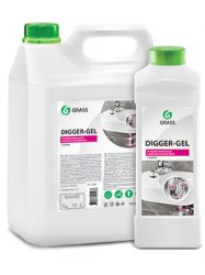 Grass 125206 Средство щелочное для прочистки канализационных труб DIGGER-GEL 5,3 л