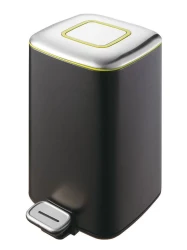 Ведро для мусора педальное WeltWasser MILA BL 9L Черный матовый / 10000001058