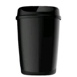 Настенная урна WisePro PB1201-B 12л пластик Черная  / 71930