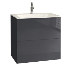 Тумба под умывальник 2 ящика, Keuco PLAN 650х605x490 мм, Антрацит матовый / 32953110000