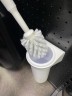 Ершик для унитаза WisePro настенный пластик белый без логотипа / 73500