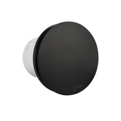 Вытяжной вентилятор GFmark d = 100 мм круглый с обратным клапаном закрытый пластик черный / 50047