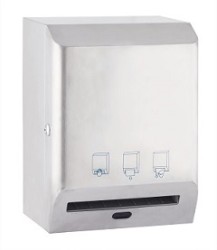 Диспенсер рулонных полотенец WisePro CZQ20KR-Brushed Автоматический Металл Матовая сталь / 77-1