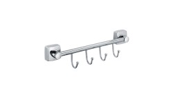 Планка 4 крючка Fixsen Kvadro хром / FX-61305B-4 Планка 4 крючка Fixsen Kvadro хром / FX-61305B-4