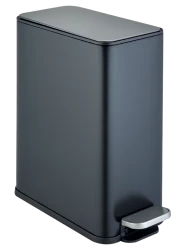 Ведро для мусора педальное WeltWasser PAOLO BL 10L Черный матовый / 10000013417