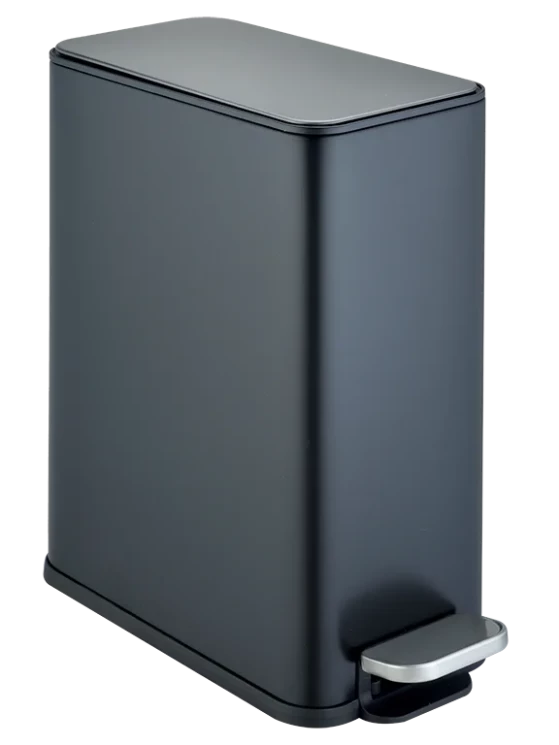 Ведро для мусора педальное WeltWasser PAOLO BL 10L Черный матовый / 10000013417