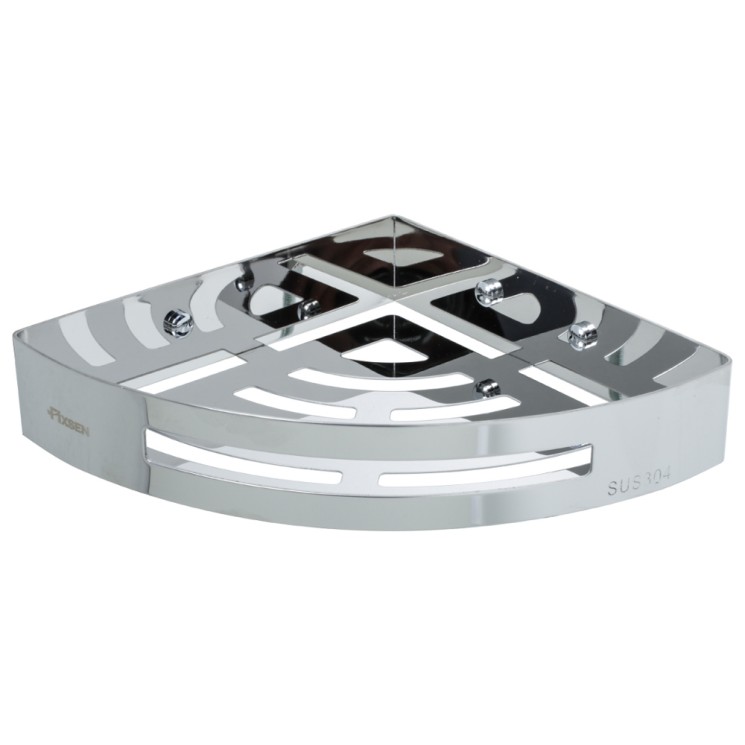 Полка угловая одноэтажная Fixsen Hotel Хром / FX-31003A