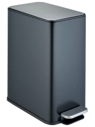 Ведро для мусора педальное WeltWasser PAOLO BL 15L Черный матовый / 10000013419
