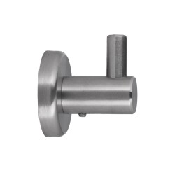 Крючок MERIDA настенный одинарный металл Матовая сталь / HIM030