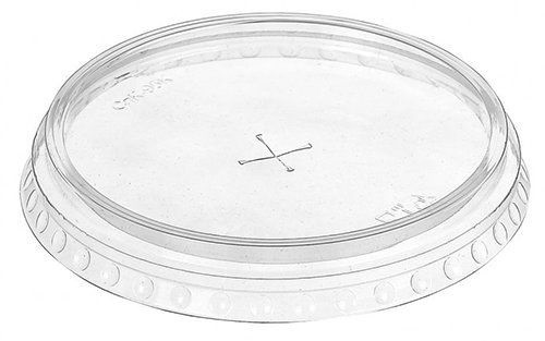 Крышка для стакана 19-3204 / PET / с крестовым отверстием / диаметр 95 мм / 50 штук в упак (упак)
