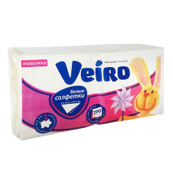 Салфетки бумажные столовые сервировочные Veiro Professional Premium N301 (пач)