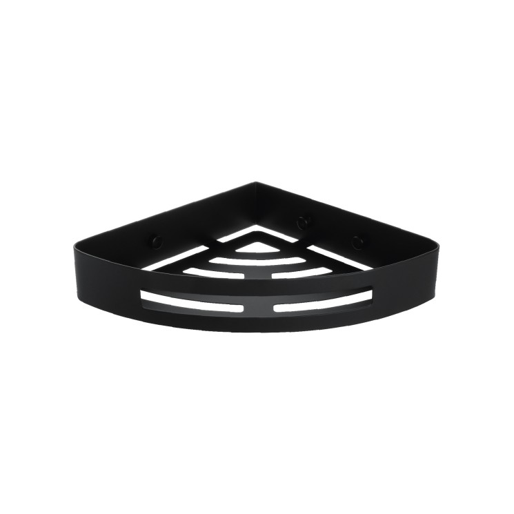 Полка угловая одноэтажная Fixsen Hotel Черная / FX-31003K