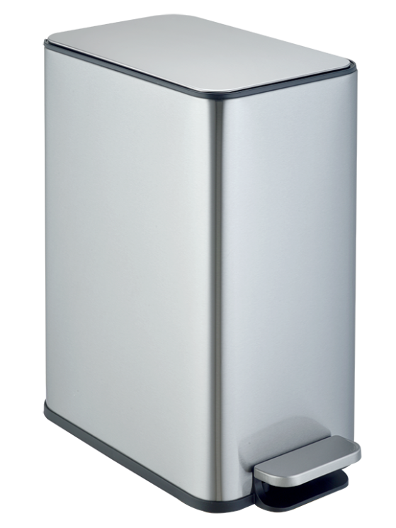 Ведро для мусора педальное WeltWasser PAOLO MT 10L Матовая сталь / 10000013416