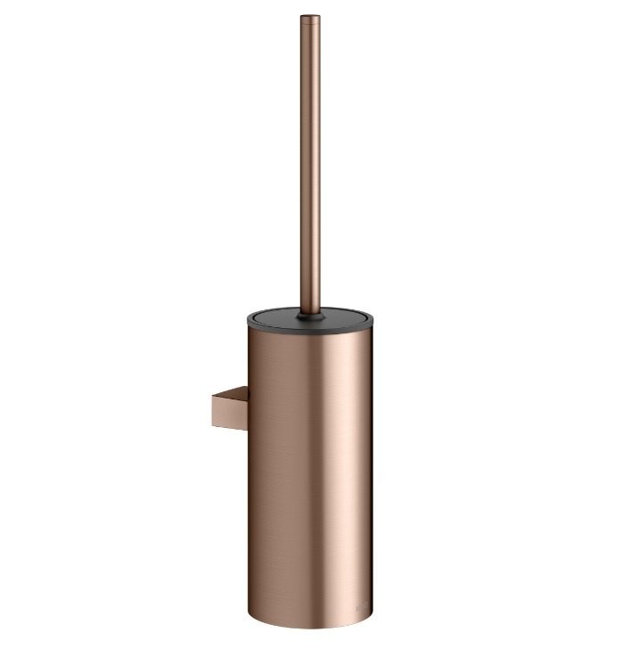 Ерш для унитаза Keuco MOLL настенный с пластиковой колбой, Розовое золото / антрацит / 12769290101