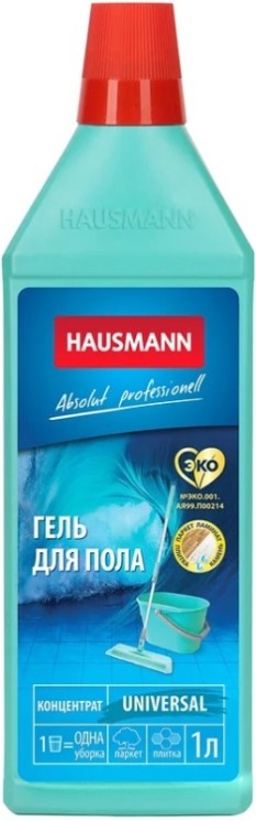 Моющий гель HAUSMANN для пола универсальный 1 л / HM-CH-01003