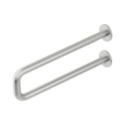 Поручень двойной MERIDA для людей с ограниченными возможностями 800 мм, d32 мм, металл Хром / ПДИ020