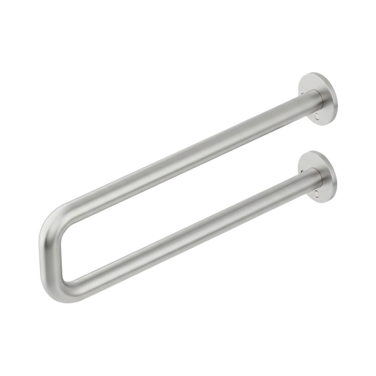 Поручень двойной MERIDA для людей с ограниченными возможностями 800 мм, d32 мм, металл Хром / ПДИ020